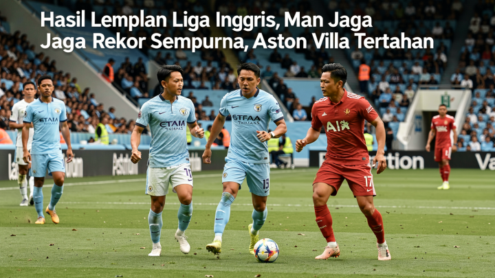 Hasil Lengkap Liga Inggris: Man City Jaga Rekor Sempurna, Tottenham dan Aston Villa Tertahan