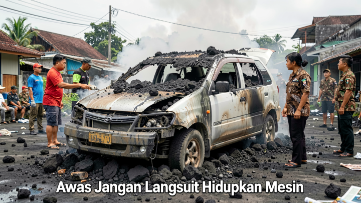 Mobil Diselimuti Abu Vulkanik, Awas Jangan Langsung Hidupkan Mesin
