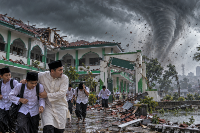 Puting Beliung Terjang Bekasi, Ponpes Rusak dan Santri Dievakuasi