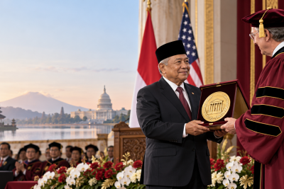 JK Terima Penghargaan dari Northern Illinois University, Disebut Jembatani Indonesia-AS