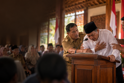 Pilkades Berujung Duka, Ketua BPD Kalirandu Pemalang Tiba-Tiba Ambruk saat Sambutan