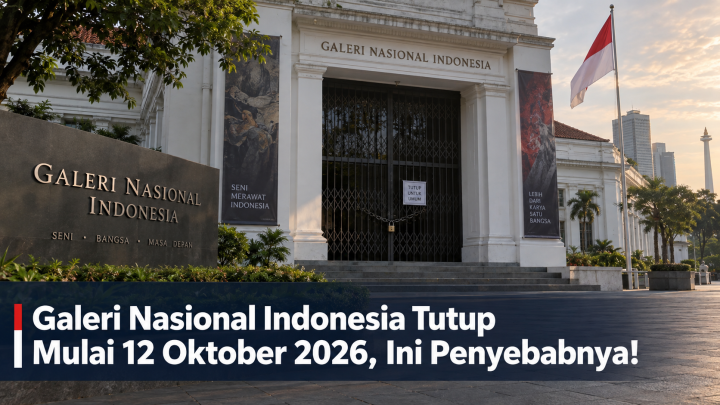 Galeri Nasional Indonesia Tutup Mulai 12 Oktober 2026, Ini Penyebabnya!