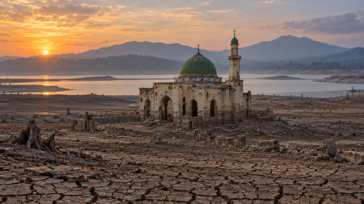 Waduk Jatigede Sumedang Surut, Masjid Al Ikhlas yang Hilang 11 Tahun Kembali Terlihat