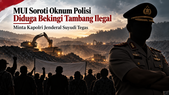 MUI Soroti Oknum Polisi Diduga Bekingi Tambang Ilegal, Minta Kapolri Jenderal Suyudi Tegas