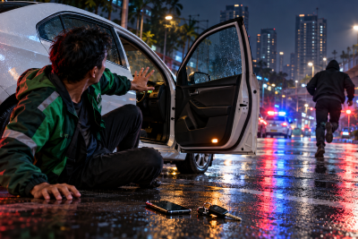 Sopir Taksi Online Dibacok Penumpang di Tangerang, Mobilnya Dirampas