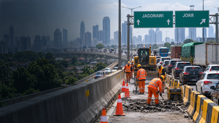 Awas Macet! Ada Perbaikan Jalan Tol Jagorawi dan JORR, Ini Jadwalnya