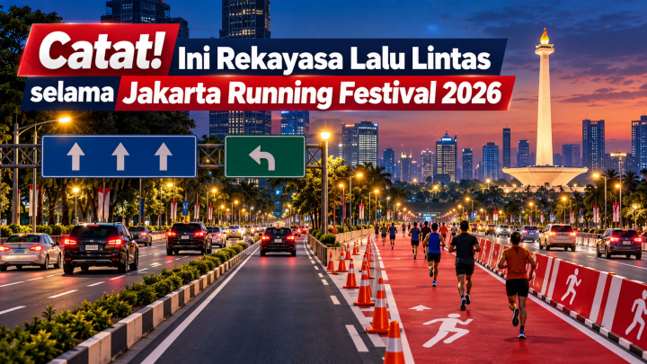 Catat! Ini Rekayasa Lalu Lintas selama Jakarta Running Festival 2026