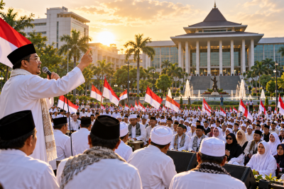 Aliansi Ulama Demo di DPRD Jatim, Dorong Wacana Pemakzulan Wapres Gibran