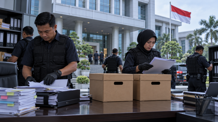 Polda Gorontalo Geledah Kantor Wali Kota, 2 Boks Dokumen Disita