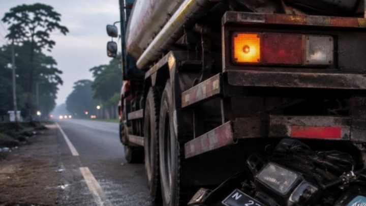 Visit Agenda: Kecelakaan di Singosari Malang, Pemotor Tewas Tabrak Truk Tangki Parkir di Jalan