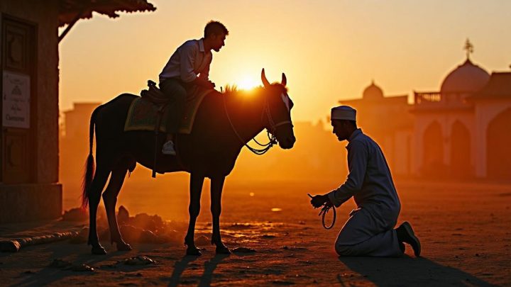 Kerbau Kurban Ngamuk saat Salat Idul Adha – Jemaah Panik Bubar