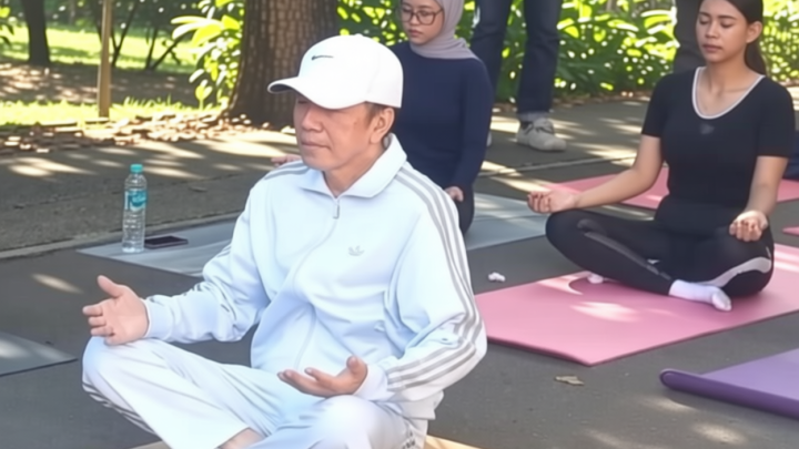 Key Strategy: Cerita Jokowi Sering Yoga Biar Badan Segar usai Joging di Stadion Manahan
