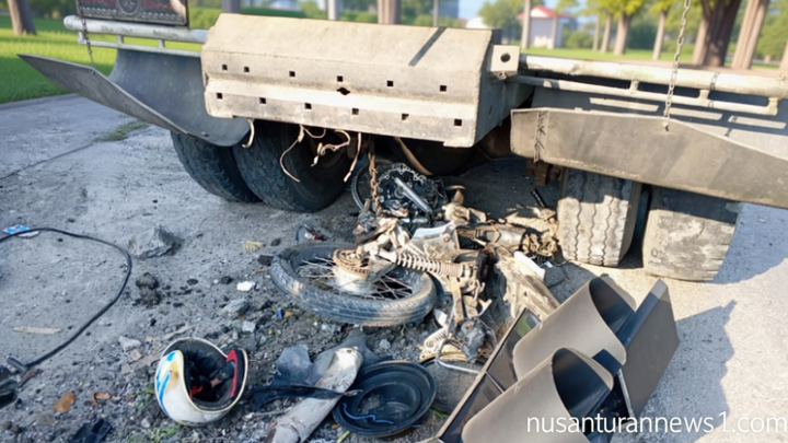 Visit Agenda: Mengerikan! Truk Tronton Tabrak Pemotor hingga Tewas di Jalur Babat-Lamongan