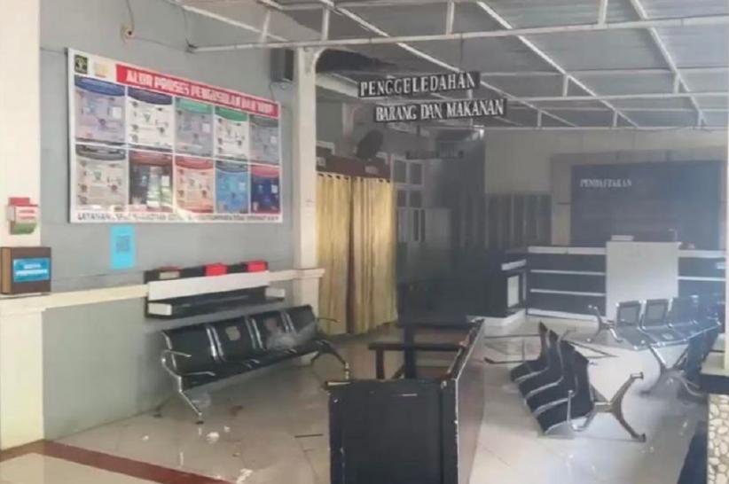 demo_di_lapas_narkotika_sungguminasa_gowa