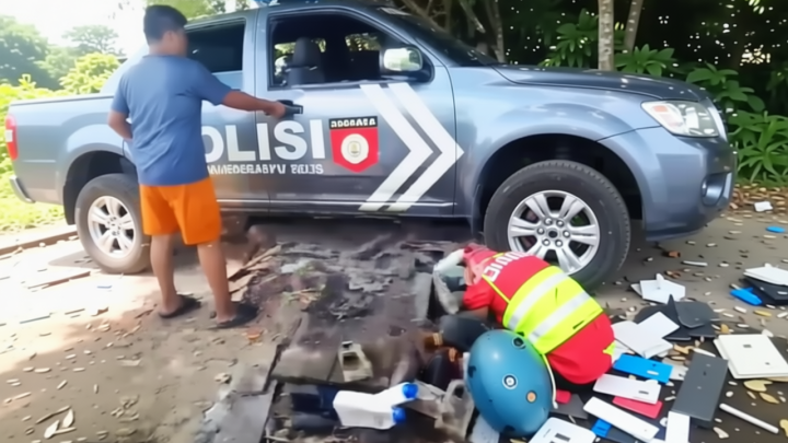 Key Issue: Mobil Dinas Kapolsek Waingapu Tabrak Bengkel Tambal Ban di Sumba Timur, 6 Warga Terluka