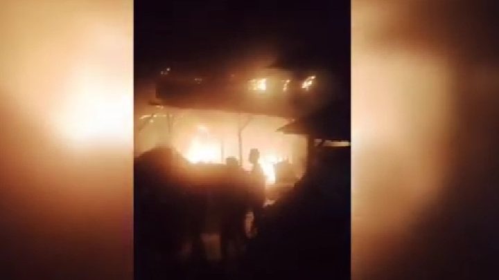 Historic Moment: Kebakaran Hebat di Asahan, Rumah Produksi Tahu Goreng Ludes Dilalap Api