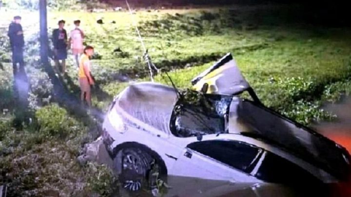 Kecelakaan Mobil Masuk Saluran Irigasi di Grobogan – 1 Orang Tewas