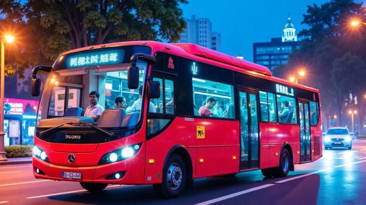 Viral! 3 Bus di Nganjuk Kejar-kejaran Berujung Tabrakan