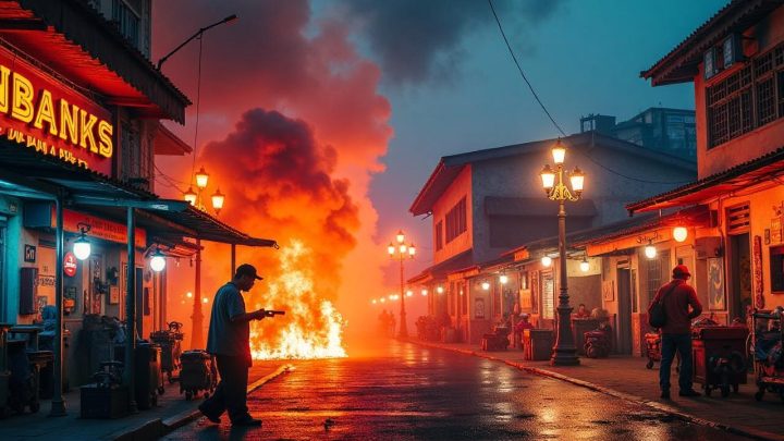 Kebakaran Pasar Jiung Kemayoran – Damkar Berjibaku Padamkan Api