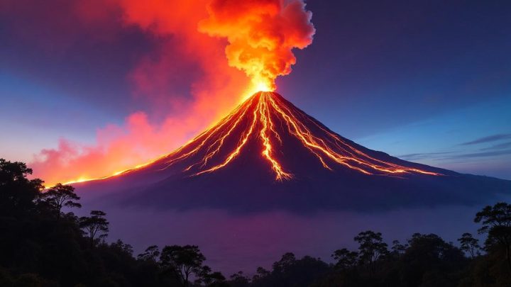 Gunung Lewotobi Laki-laki di NTT Erupsi – Kolom Abu Tebal Setinggi 400 Meter