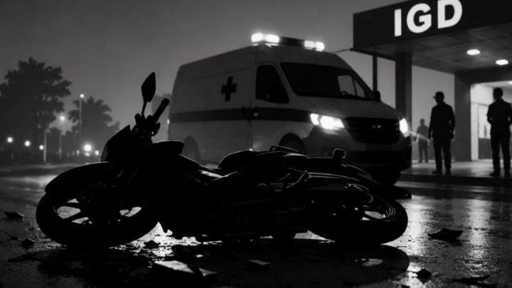 Kecelakaan di Malang – Motor dan Ambulans Tabrakan di Depan IGD RSSA