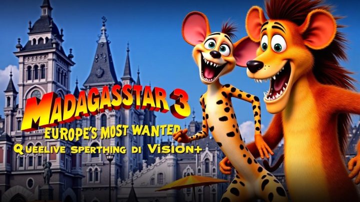 Rekomendasi Film Keluarga, Madagascar 3: Europe’s Most Wanted Streaming di VISION+