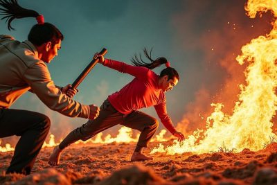 Tendangan Kungfu Tukang Sayur Gagalkan Curanmor di Kuningan, 1 Pelaku Tersungkur