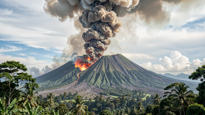 Gunung Lewotobi Laki-laki di NTT Erupsi – Kolom Abu Capai 1.000 Meter