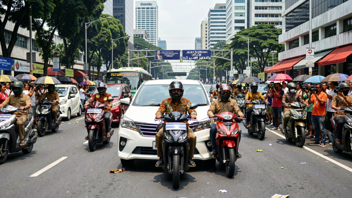 Jalan Sudirman Ditutup jelang Pesta Rakyat HUT ke-499 Jakarta