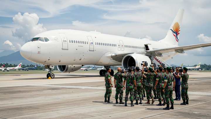 Terungkap! Prabowo Angkut Maung ke KTT ASEAN di Filipina Pakai Airbus TNI AU