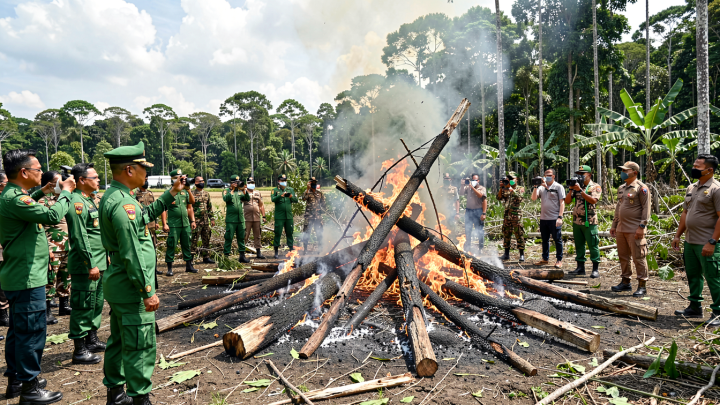 Historic Moment: BMKG Gencarkan Modifikasi Cuaca di Sumsel, Cegah Kebakaran Hutan