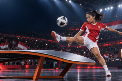 Indonesia Pastikan Medali di Teqball Asian Games 2026, Sumaya Siap Tempur di Final