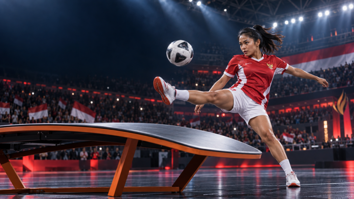Indonesia Pastikan Medali di Teqball Asian Games 2026, Sumaya Siap Tempur di Final