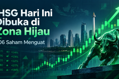 IHSG Hari Ini Dibuka di Zona Hijau, 306 Saham Menguat