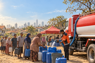 Kemarau Panjang, BPBD Jaksel Salurkan 44.000 Liter Air ke 195 KK Terdampak Kekeringan