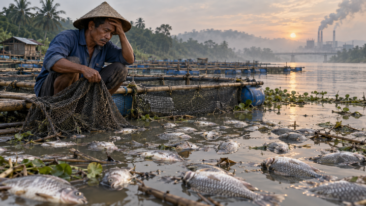 Ribuan Ikan Nila Mati Massal di Batanghari, Petani Rugi Puluhan Juta Rupiah