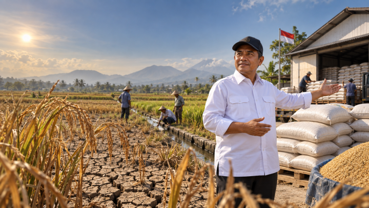 50.000 Hektare Lahan Pertanian Terdampak El Nino, Mentan Pastikan Stok Beras Aman