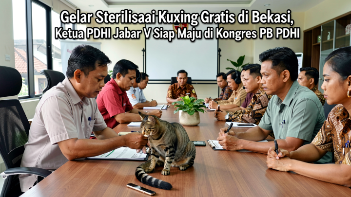 Gelar Sterilisasi Kucing Gratis di Bekasi, Ketua PDHI Jabar V Siap Maju di Kongres PB PDHI