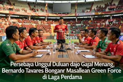Persebaya Unggul Duluan tapi Gagal Menang, Bernardo Tavares Bongkar Masalah Green Force di Laga Perdana