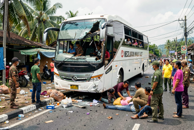Kecelakaan Maut Bus Penumpang di Mamuju Tengah, 2 Orang Tewas dan 10 Luka