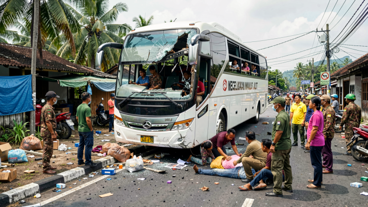 Kecelakaan Maut Bus Penumpang di Mamuju Tengah, 2 Orang Tewas dan 10 Luka