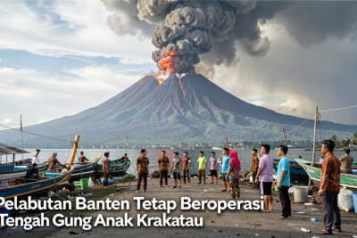 3 Pelabuhan Banten Tetap Beroperasi di Tengah Erupsi Gunung Anak Krakatau