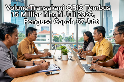 Volume Transaksi QRIS Tembus 15 Miliar hingga Juli 2026, Pengguna Capai 67 Juta