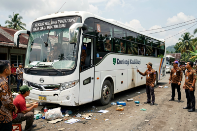 Kronologi Kecelakaan Bus Tewaskan 2 Orang di Mamuju Tengah, Diduga akibat Rem Blong