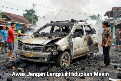 Mobil Diselimuti Abu Vulkanik, Awas Jangan Langsung Hidupkan Mesin