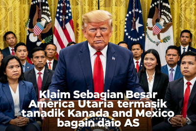 Trump Klaim Sebagian Besar Amerika Utara termasuk Kanada dan Meksiko bagian dari AS