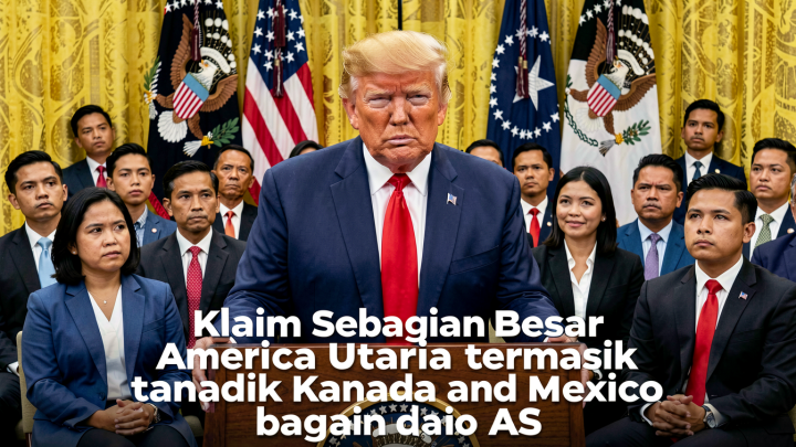 Trump Klaim Sebagian Besar Amerika Utara termasuk Kanada dan Meksiko bagian dari AS