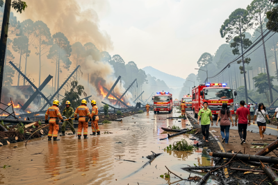 Kebakaran Hutan Kaki Gunung Ciremai Meluas, Angin Kencang dan Berubah Arah Hambat Pemadaman