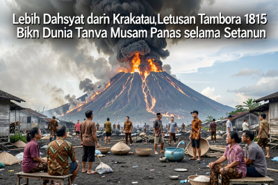 Lebih Dahsyat dari Krakatau, Letusan Tambora 1815 Bikin Dunia Tanpa Musim Panas selama Setahun