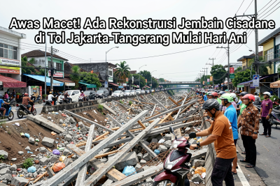 Awas Macet! Ada Rekonstruksi Jembatan Cisadane di Tol Jakarta-Tangerang Mulai Hari Ini